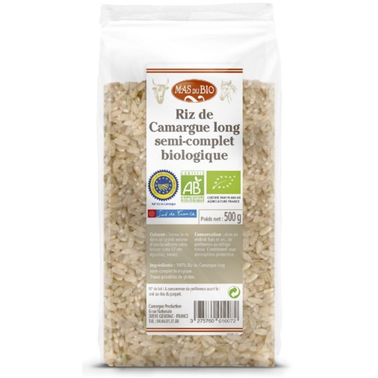 Riz de Camargue semi complet Bio MAS DU BIO