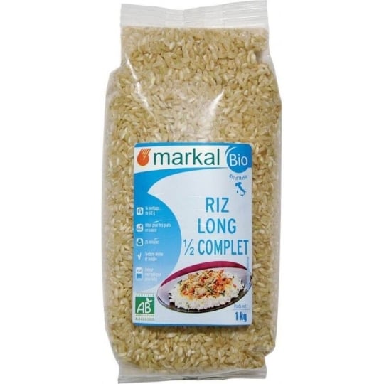 Riz Long 1/2 Complet 1kg - Markal MARKAL
