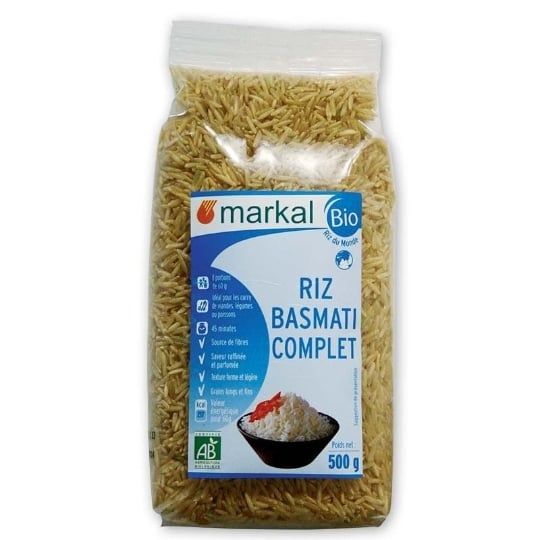 Riz Basmati Complet 500g - Markal MARKAL