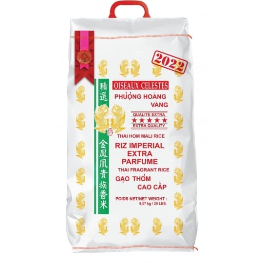 Riz Thai Impérial Extra Parfumé Qualité Premium 2022 20kg/sac OISEAUX CÃ‰LESTES