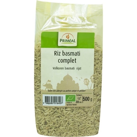 Riz Basmati Complet 500g - Primeal