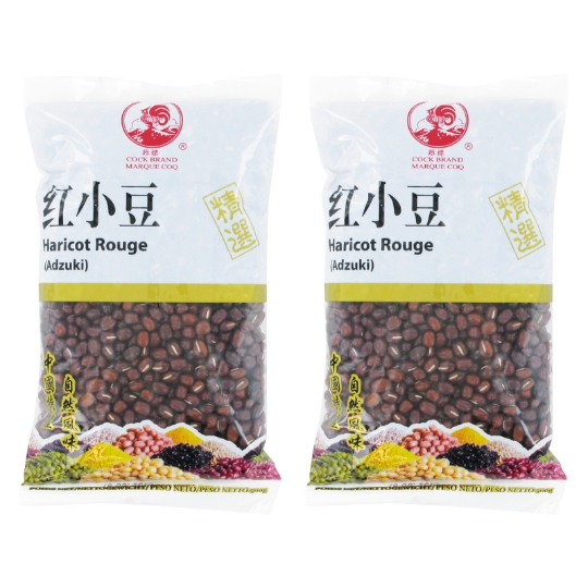 Haricots Rouges Azuki (adzuki) 500g - Graines De Haricots Rouges - Marque Coq 2 Sache COQ
