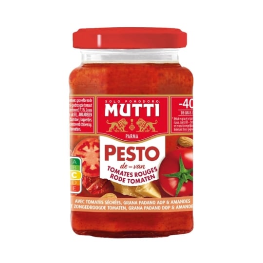 Sauce Pesto De Tomates Rouges - Bocal 180g MUTTI