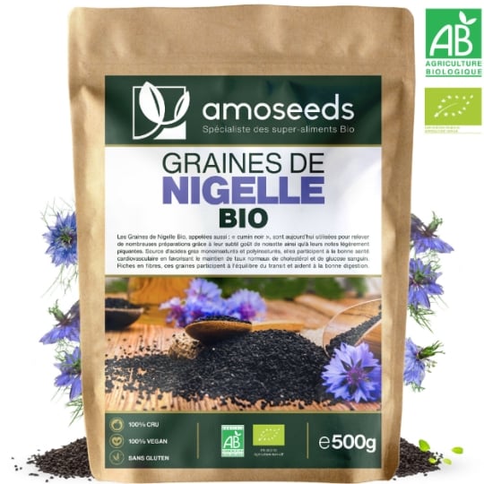 Graines De Nigelle Bio 500g AMOSEEDS