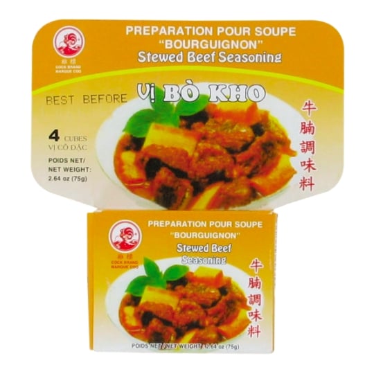 Assaisonnement Pour Boeuf Bourguignon Mijoté Bo Kho 75g 30 Boîtes COQ