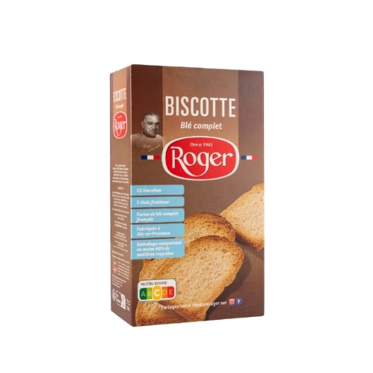 Biscottes Blé Complet ROGER