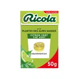 Bonbons citron vert, thé vert sans sucre ajouté RICOLA