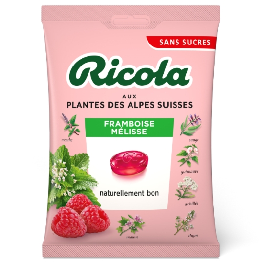 Bonbons Framboise Mélisse sans sucres RICOLA