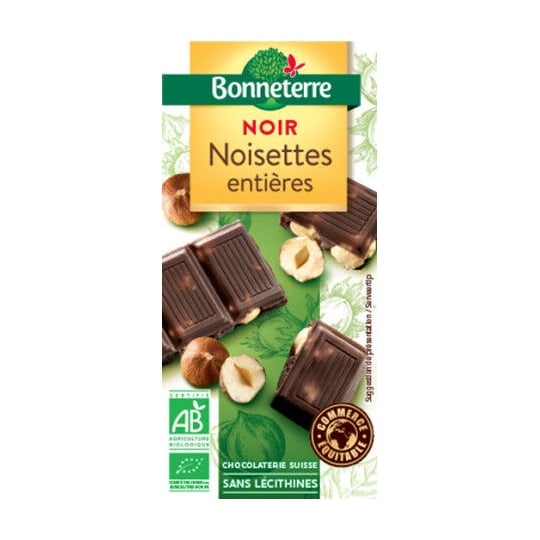 Chocolat Noir Noisettes Entières BONNETERRE
