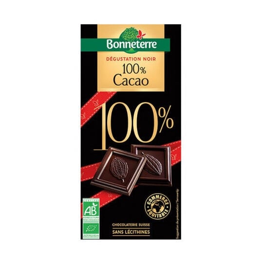 Chocolat Degustation Noir 100% Cacao BONNETERRE