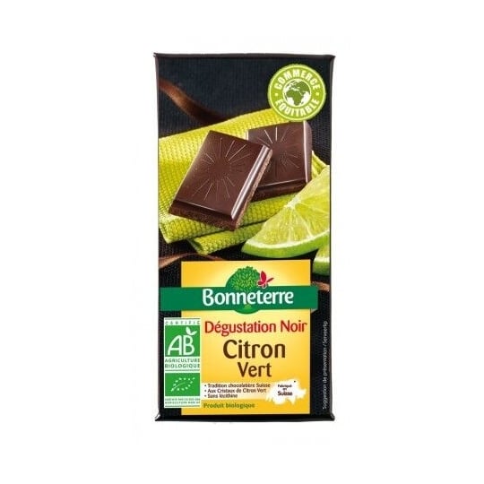 Chocolat Noir Citron Vert BONNETERRE