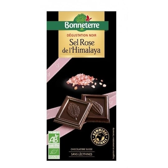 Chocolat Noir Sel Himalaya 80g - Bonneterre BONNETERRE