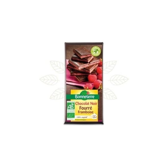 Chocolat Noir Fourre Framboises 100g - Bonneterre BONNETERRE