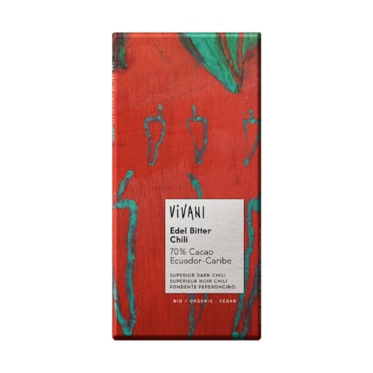 Vivani 285910 Barre Chocolatée Chocolat Noir 100 G VIVANI
