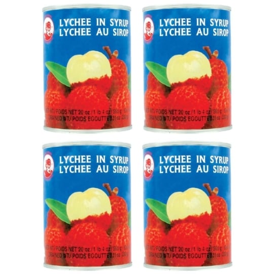 Litchi Thaïlandais Au Sirop En Conserve - 4 boites COQ
