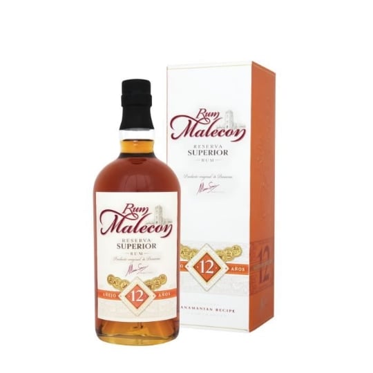 Rhum Malecon 12 Ans - Rhum Hors D'âge - Panama - 40%vol - 70cl Sous Étui