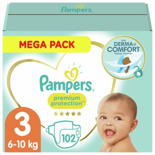 Couches Bébé Taille 3 6-10kg Mega Pack Premium Protection PAMPERS PAMPERS