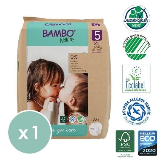 T5  - 19 Culottes D'apprentissage Jetables Bambo Nature -  Taille 5 - 12 À 18kg BAMBO NATURE