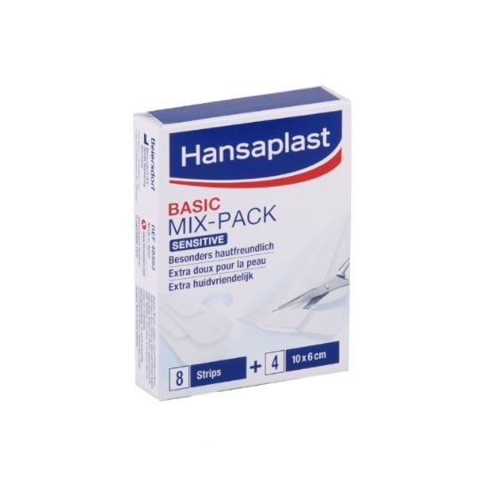 4 Pansements Et 8 Strips - Basic Mix-pack Universal HANSAPLAST