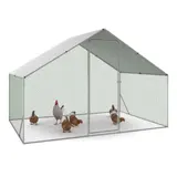 Enclos Poulailler 6 M² Parc Grillagé 3x2 M Acier Galvanisé IDMARKET