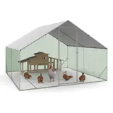 Enclos Poulailler 9 M² Parc Grillagé 3x3 M Acier Galvanisé IDMARKET