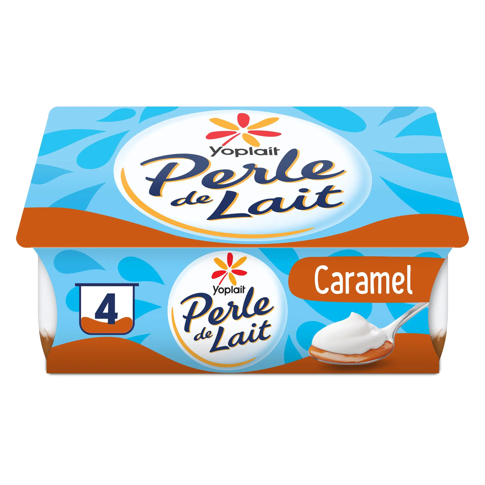 PERLE DE LAIT Yaourt brassé au caramel