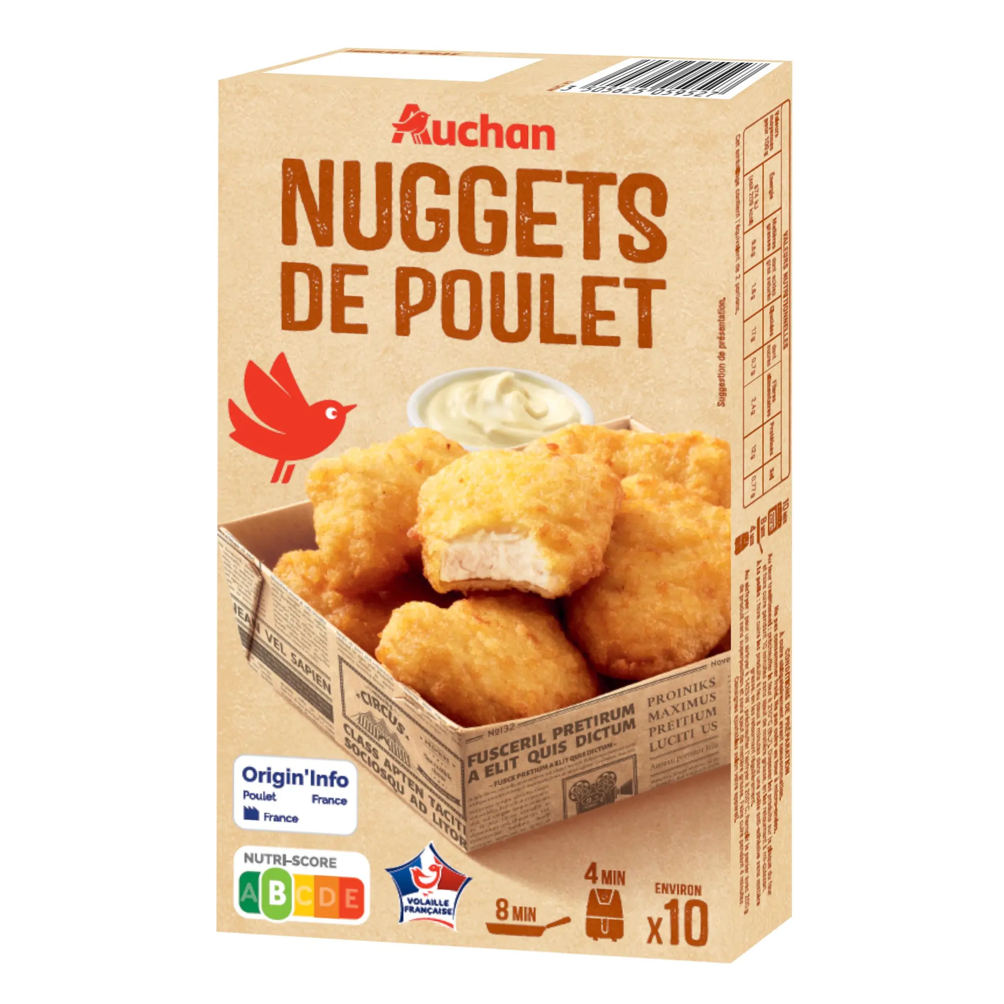 AUCHAN Nuggets de poulet