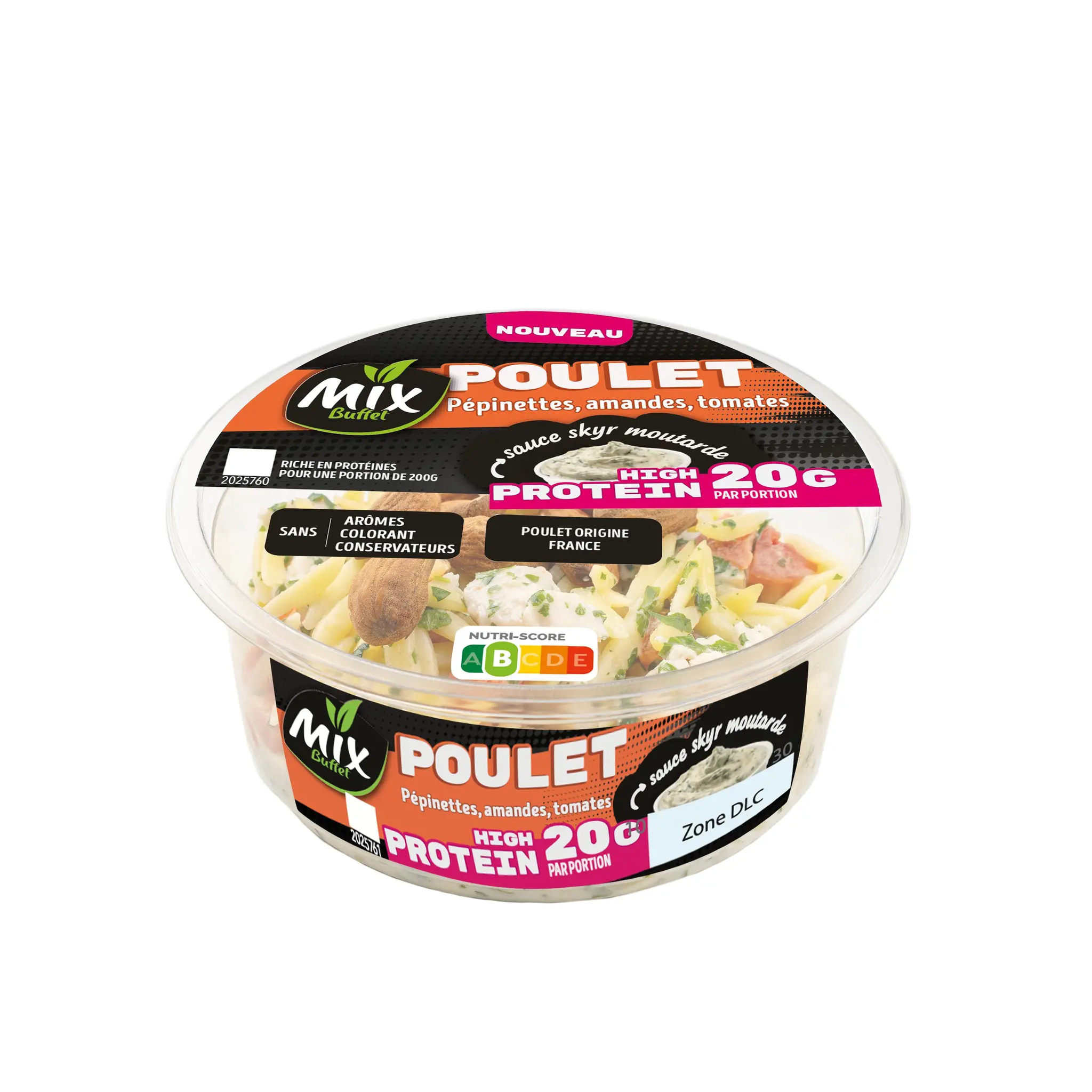 MIX BUFFET Salade hyper protéinée au poulet