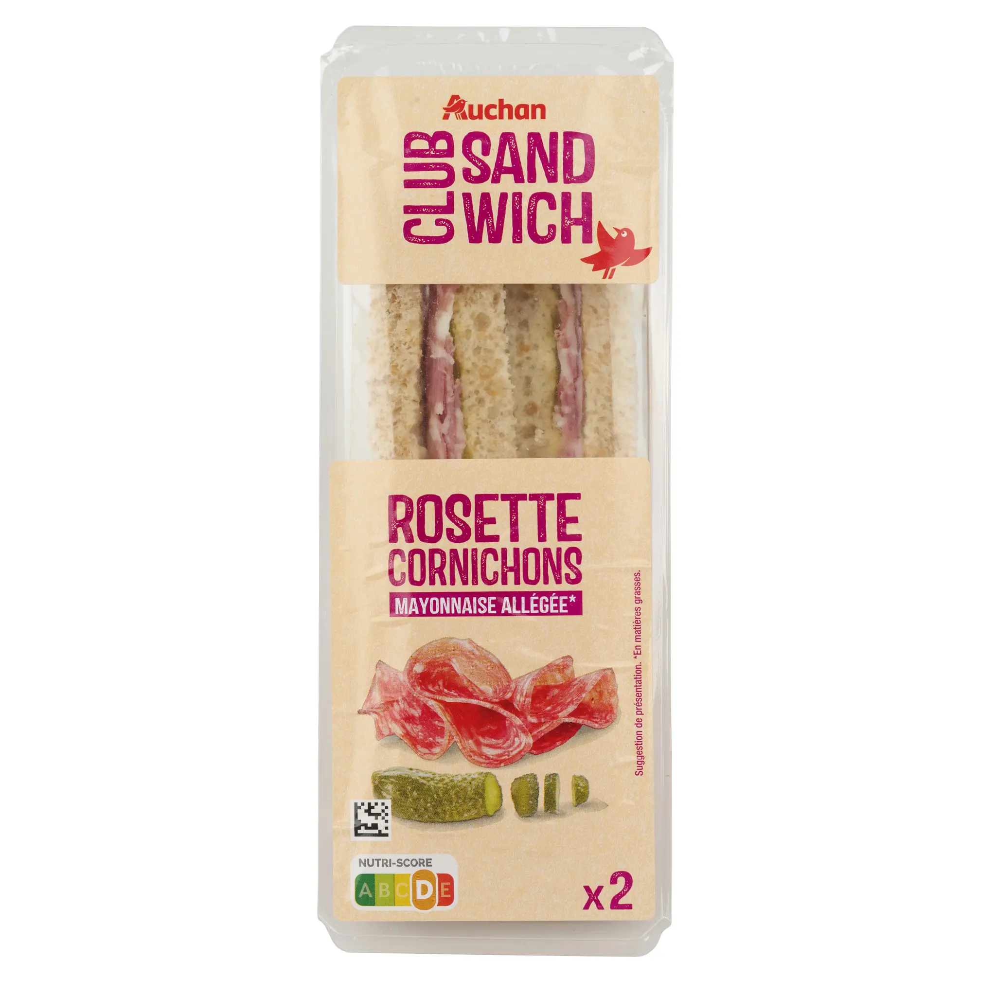 AUCHAN Sandwich rosette au beurre