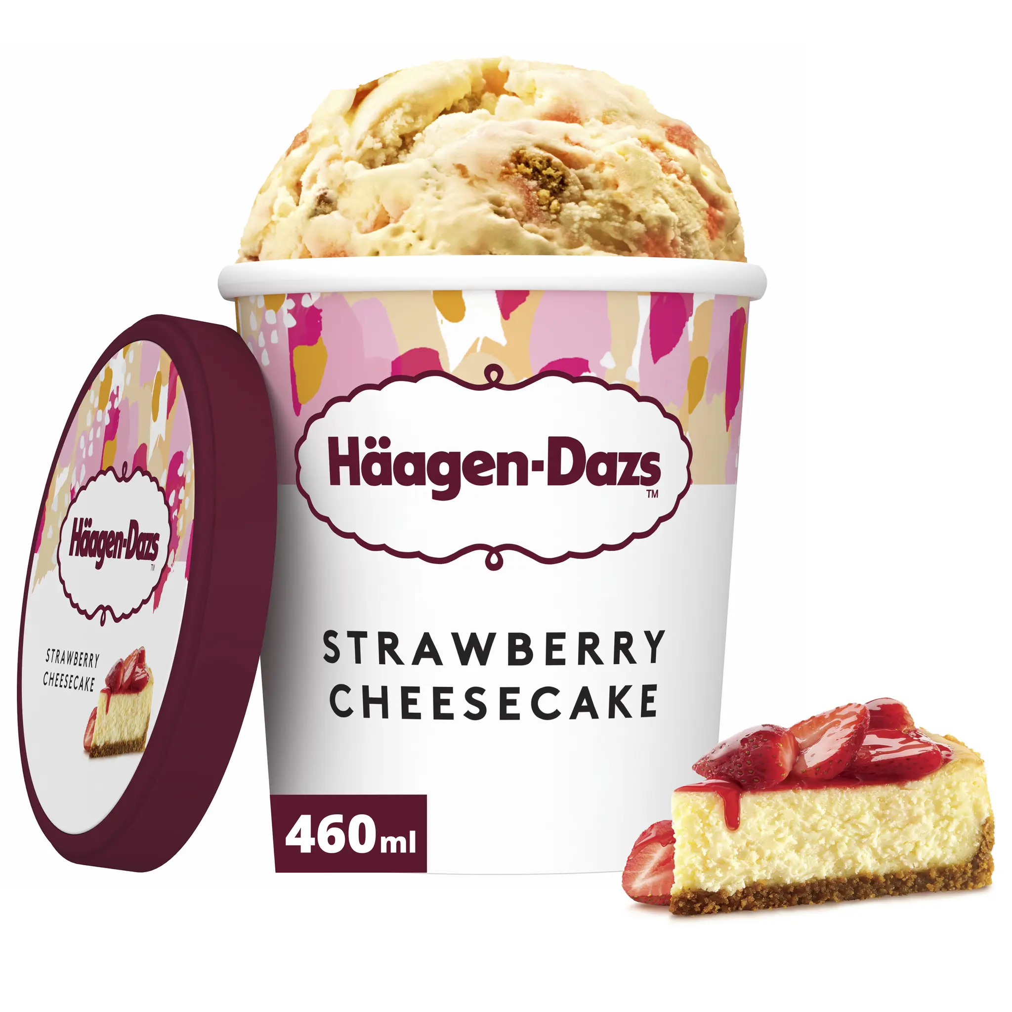 HAAGEN DAZS Pot de crème glacée strawberry cheesecake