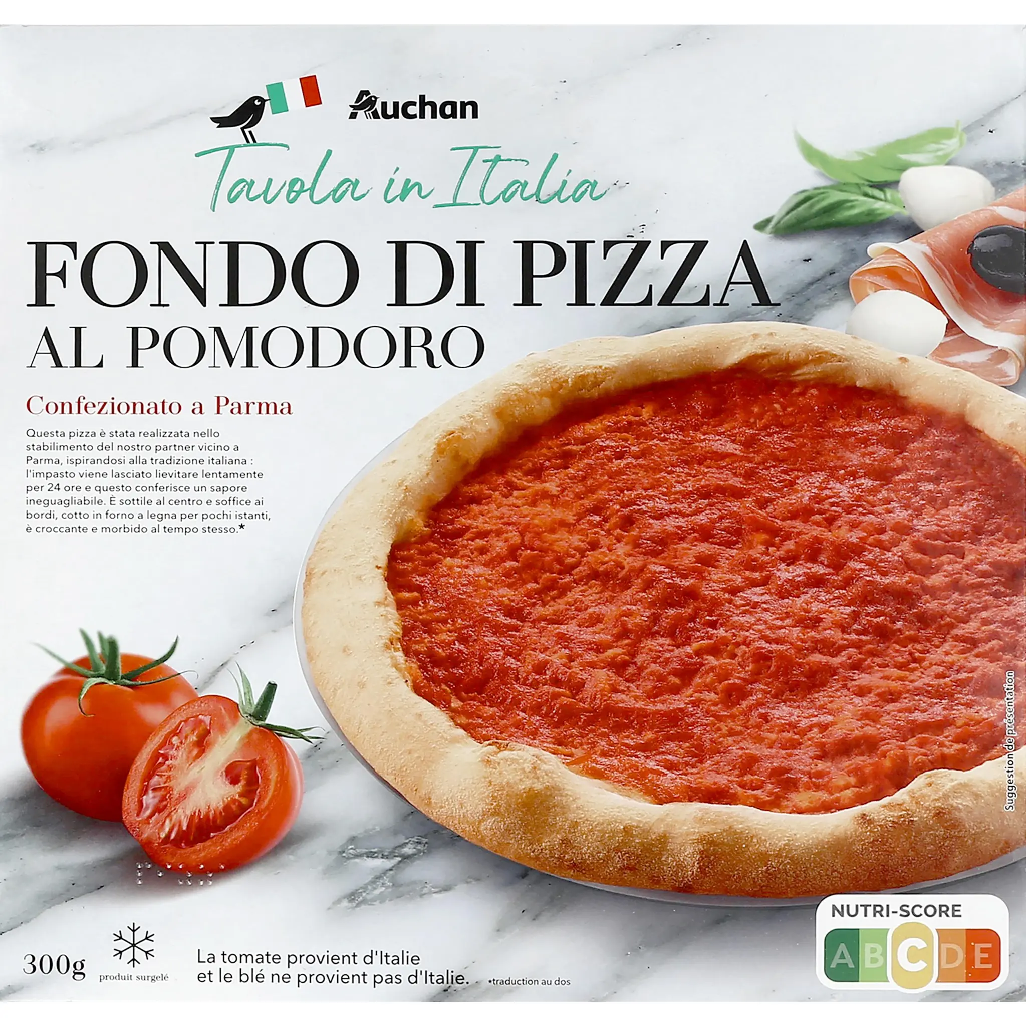 AUCHAN Tavola in Italia pâte à pizza