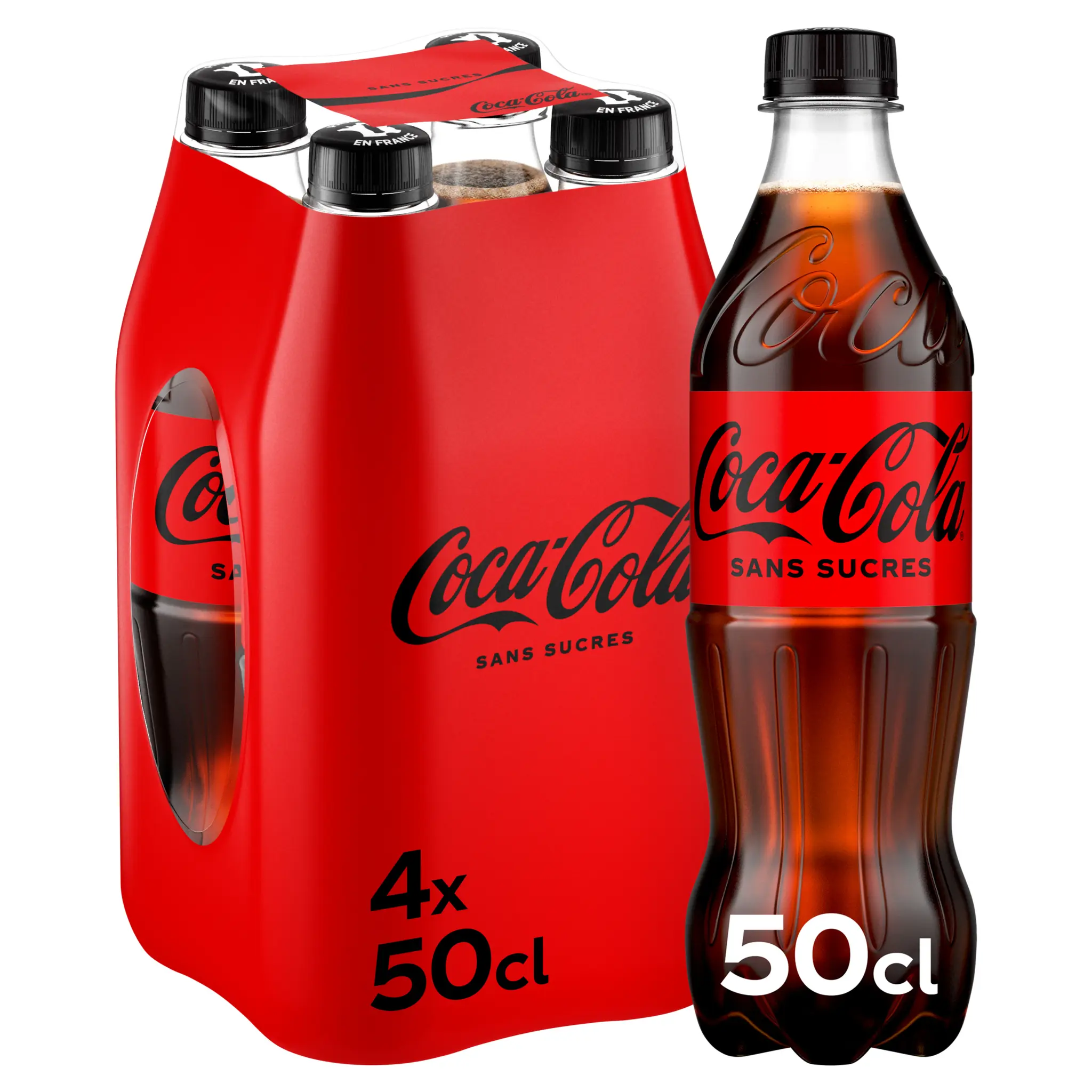 COCA-COLA Boisson gazeuse aux extraits végétaux sans sucres bouteilles