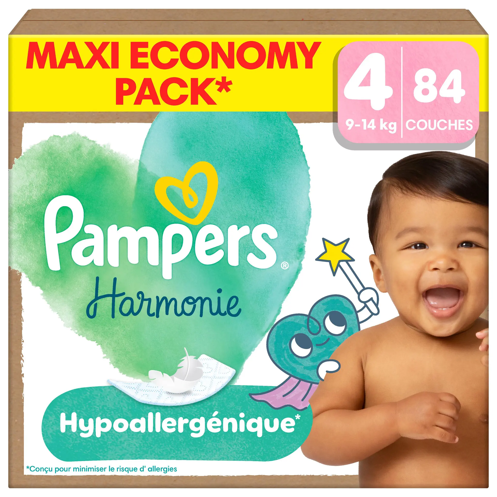 PAMPERS Harmonie couches taille 4 (9-14kg)