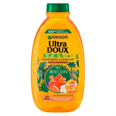 Garnier - Ultra Doux Shampoing Enfants Disney Roi Lion Abricot, 600ml