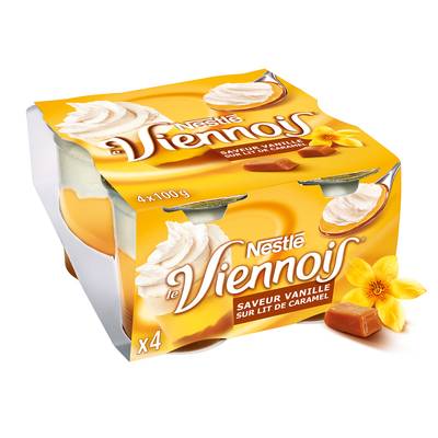 Viennois Liégois vanille sur lit de caramel, 4x100g