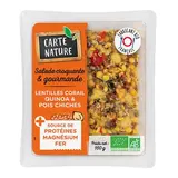 Carte Nature Salade Bio Lentille Corail Quinoa Pois Chiche, 160g