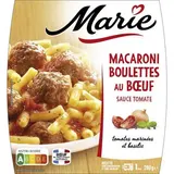 Marie Macaroni et Boulettes de Viande, 1 Part - 280g