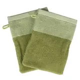 Collection Pixie Gant de toilette 15x21cm pistachio vert, 2 pièces