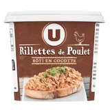 Rillettes de poulet rôti en cocotte, U (110 g)