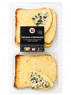 Croque 4 fromages, U (2 x 140 g)