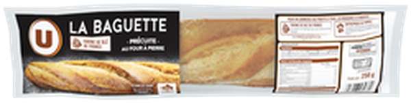 Baguette précuite sur four à pierre, U (250 g)
