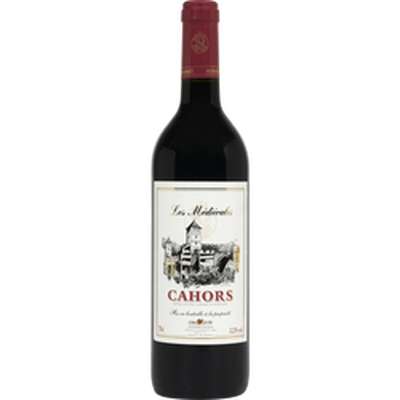 Vin rouge AOC Cahors Les médiévales, U (75 cl)