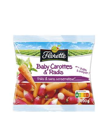 Baby carottes et radis, Florette (200 g)