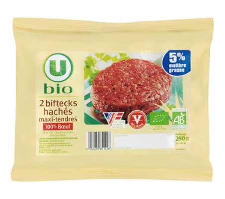 Bifteck hachés 5% MG BIO, U BIO (200 g)