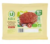 Bifteck haché 15% MG BIO, U BIO (x 2, 200 g)