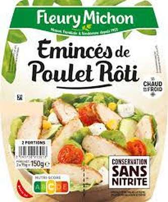 Emincé de poulet rôti, Fleury Michon (2 x 75 g)