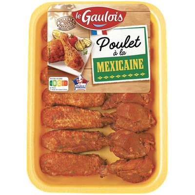 Ailes de poulet marinées à la mexicaine, Le Gaulois (barquette, 470 g)