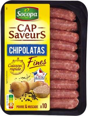 Chipolatas fines, Socopa (x 10, 230 g)