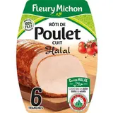 Rôti de poulet Halal, Fleury Michon (6 tranches, 180 g)