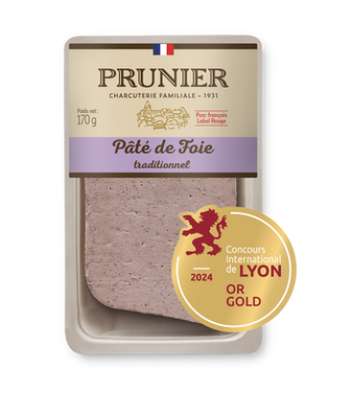 Pâté de foie à l'ancienne en tranche, Maison Prunier (170 g)